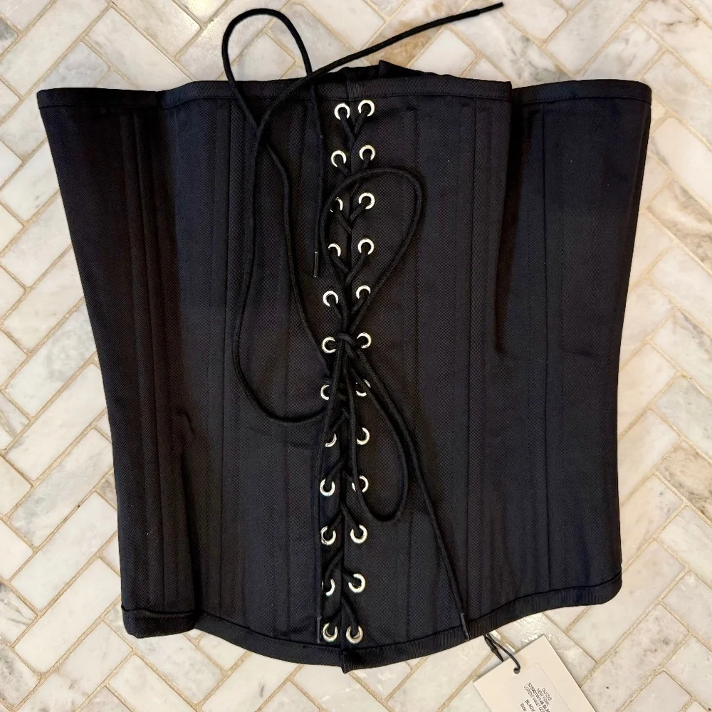 Guizio Black Lorient Waist Corset, Sz. SM. **NWT** - Picture 6 of 9